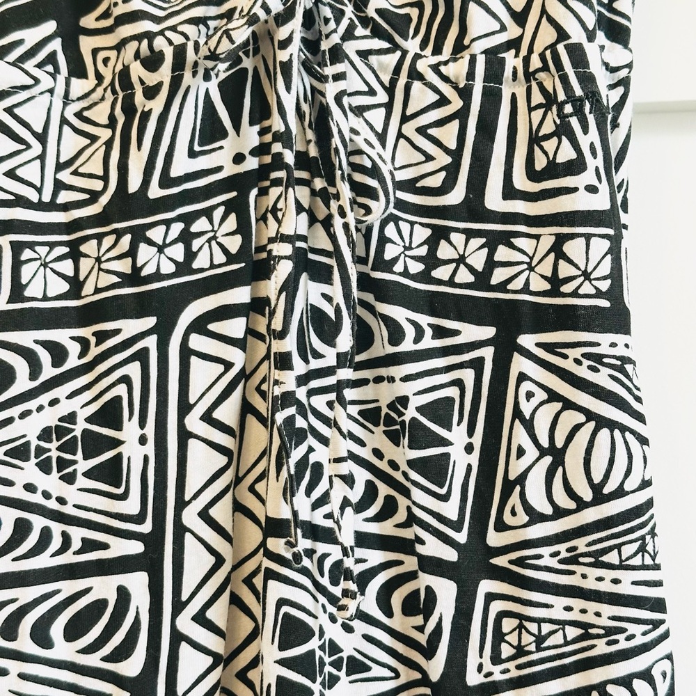 Sundress O’NEILL Maxi Dramatic Blk White Batik Adjust Strap Cotton Sz S/P S - Picture 10 of 16